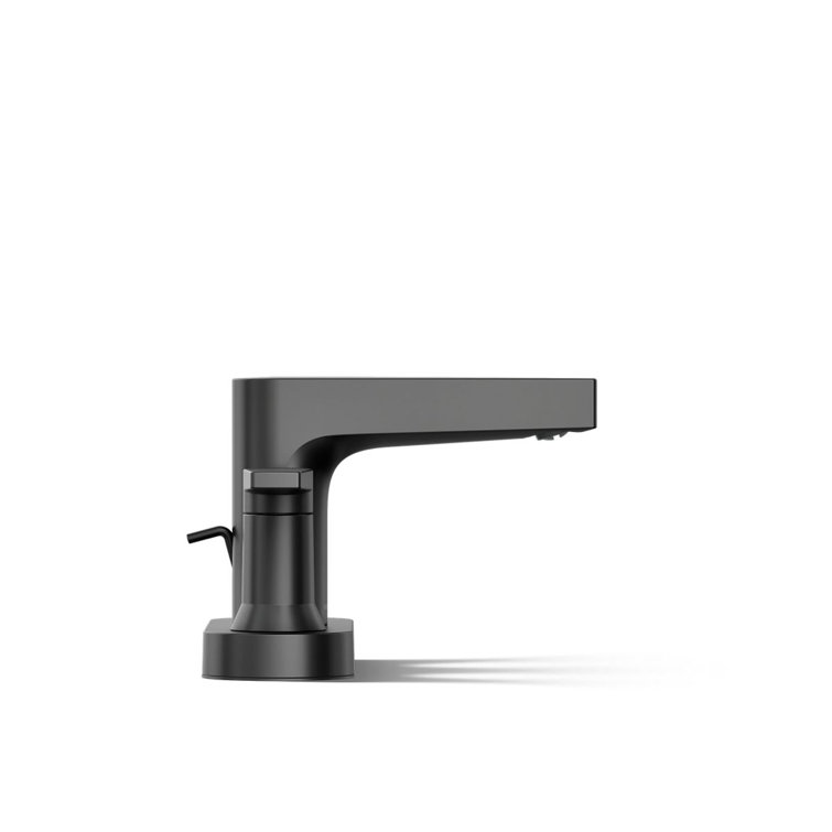 Matte Black Modern Centerset Bathroom Sink Faucet