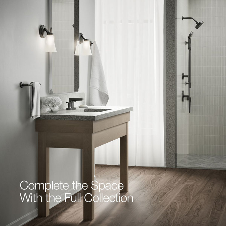 Matte Black Modern Centerset Bathroom Sink Faucet