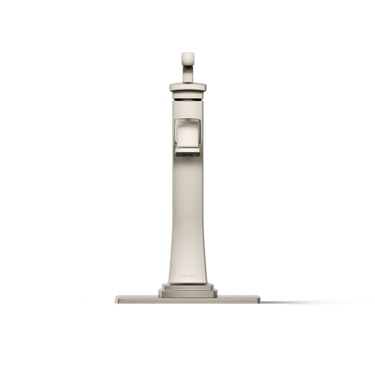 Elegant Riff Tall Single-Handle 11.38" Bathroom Faucet in Vibrant Brushed Nickel