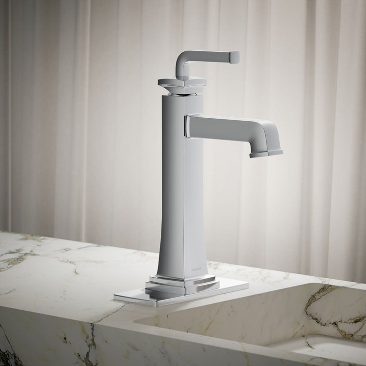 Riff Tall Polished Chrome Traditional Vessel Bathroom Faucet 1.2 GPM