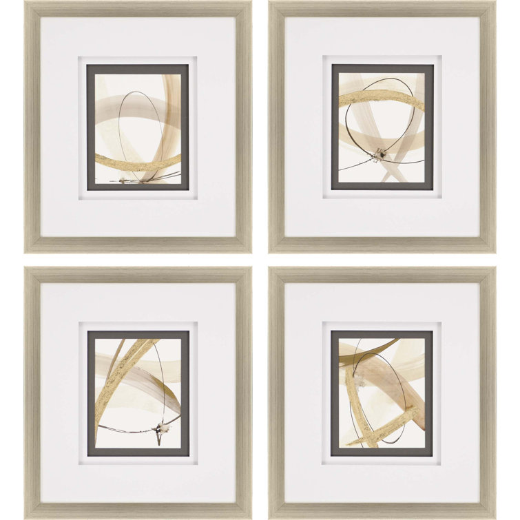 Vertical Geometric Acrylic Print with Brown Finish