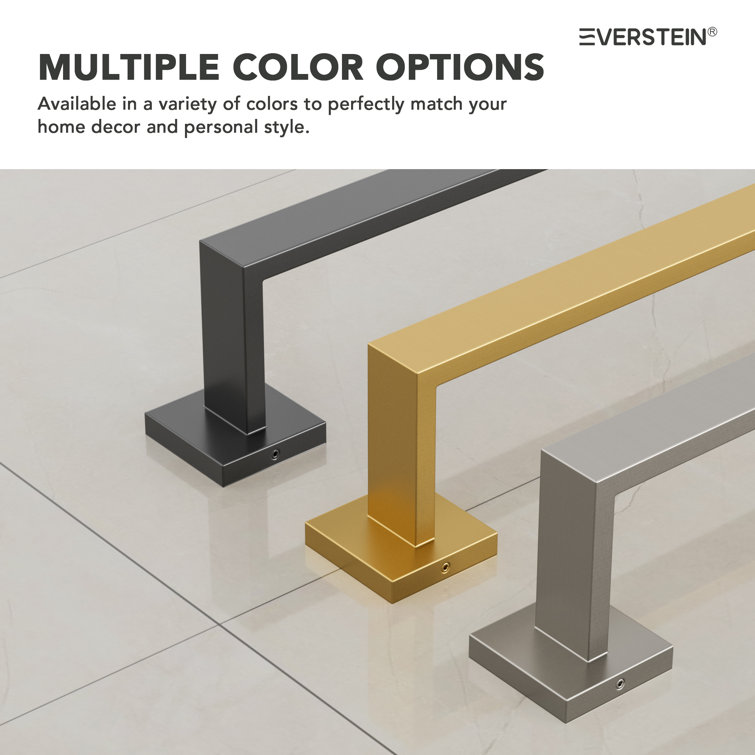 Brushed Nickel 4-Piece Bathroom Hardware Set with Towel Bar