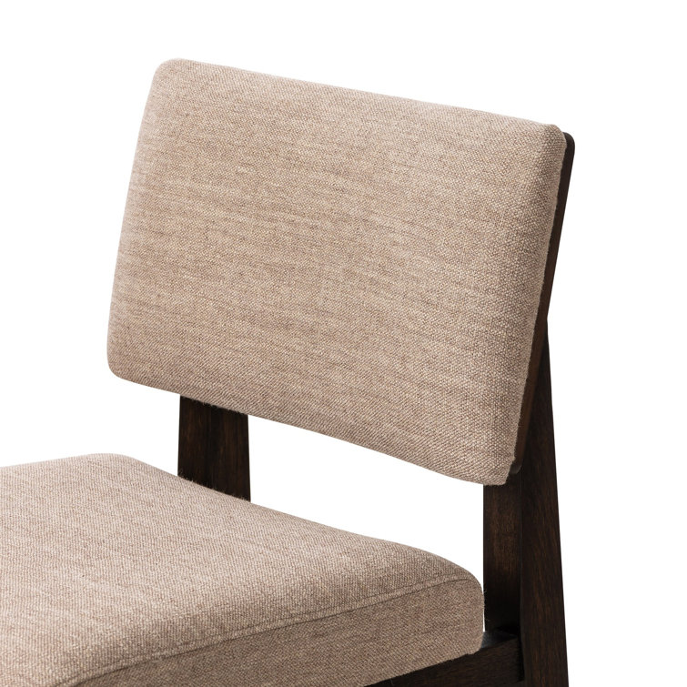Natural Wood and White Acrylic Counter Stool