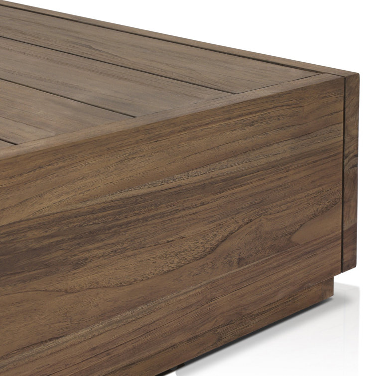 Mystica Large Teak Brown Outdoor Coffee Table