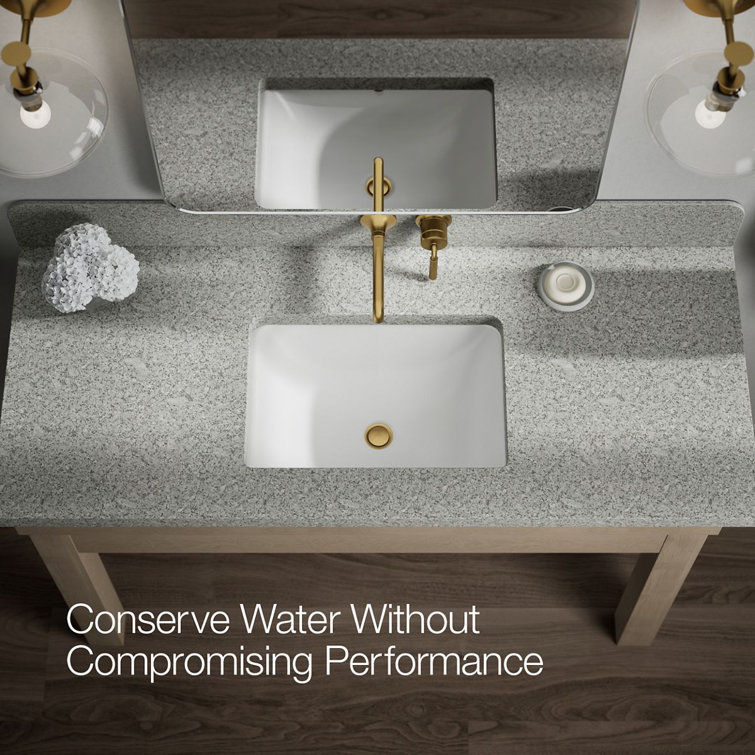 Vibrant Brushed Moderne Brass Wall-Mount Bathroom Sink Faucet