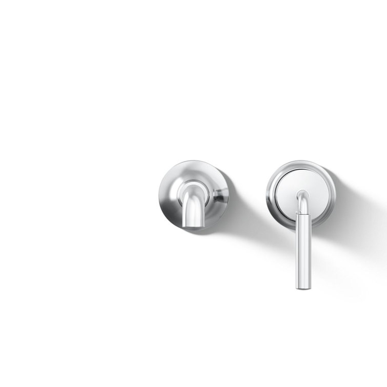 Tone Polished Chrome Single-Handle Wall-Mount Bathroom Faucet