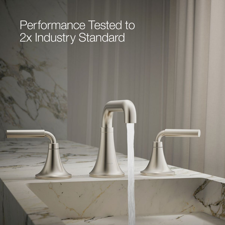 Tone Midcentury Modern Vibrant Brushed Nickel Bathroom Sink Faucet