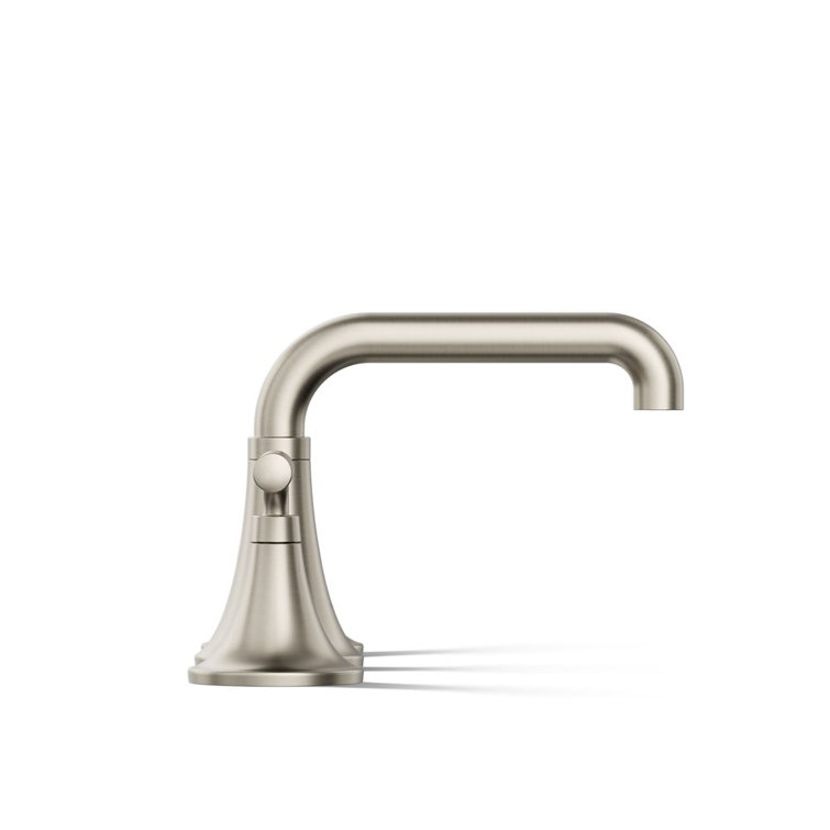 Tone Midcentury Modern Vibrant Brushed Nickel Bathroom Sink Faucet