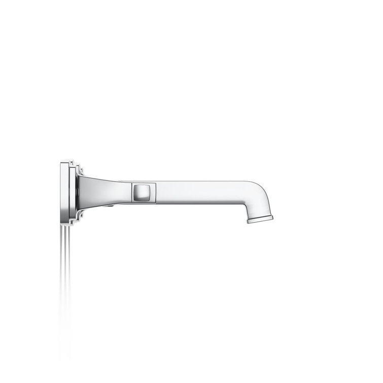 Elegant Traditional Chrome Wall-Mounted Bathroom Sink Faucet, 1.2 GPM