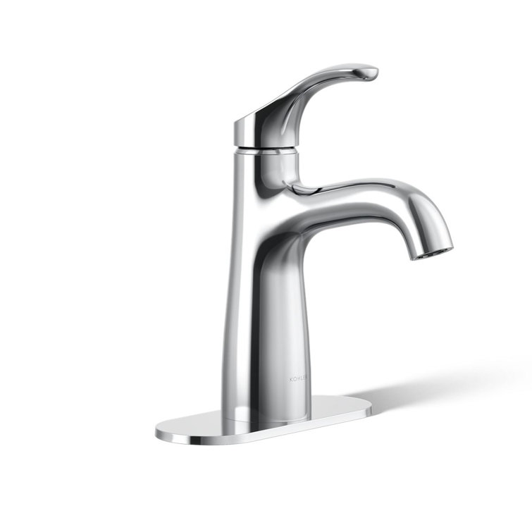 Elegant Polished Chrome Single-Handle Monoblock Bathroom Faucet