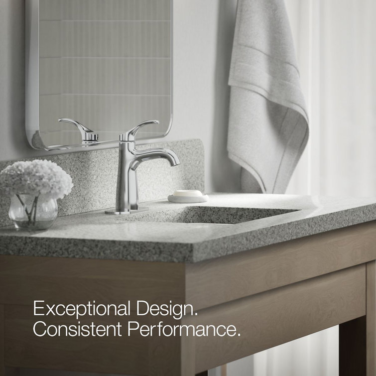 Elegant Polished Chrome Single-Handle Monoblock Bathroom Faucet