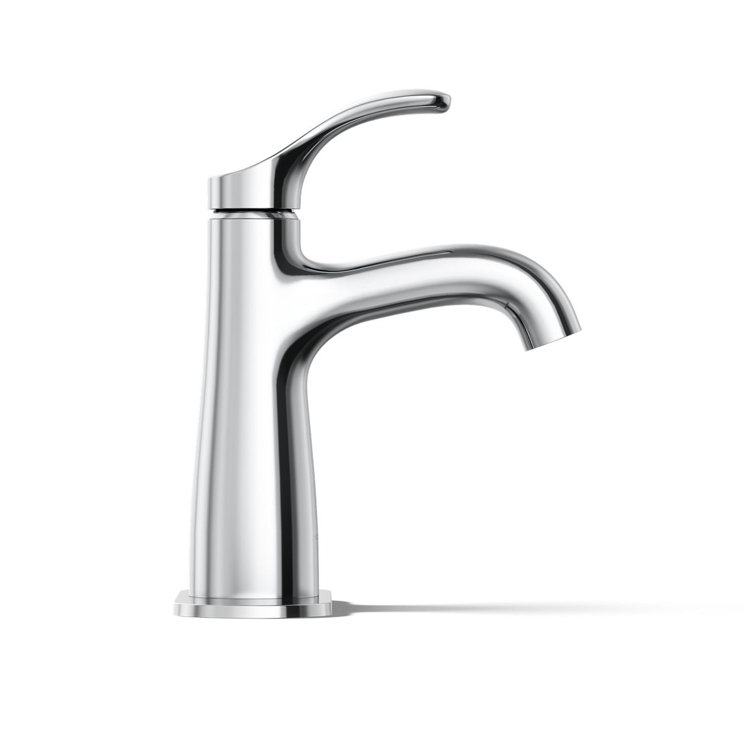 Elegant Polished Chrome Single-Handle Monoblock Bathroom Faucet