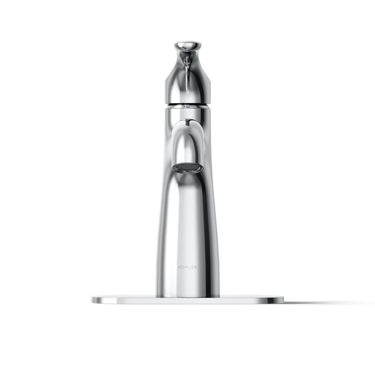 Elegant Polished Chrome Single-Handle Monoblock Bathroom Faucet