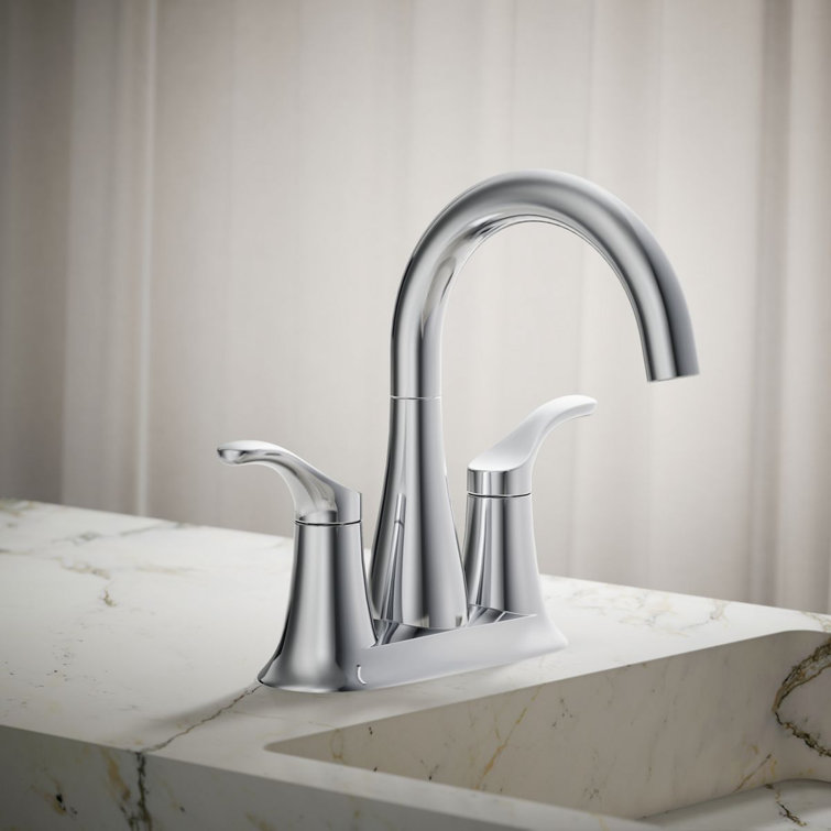 Simplice Polished Chrome Centerset Bathroom Faucet