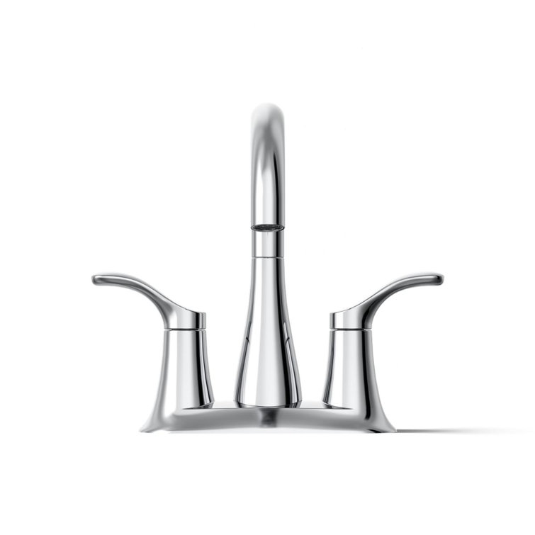Simplice Polished Chrome Centerset Bathroom Faucet