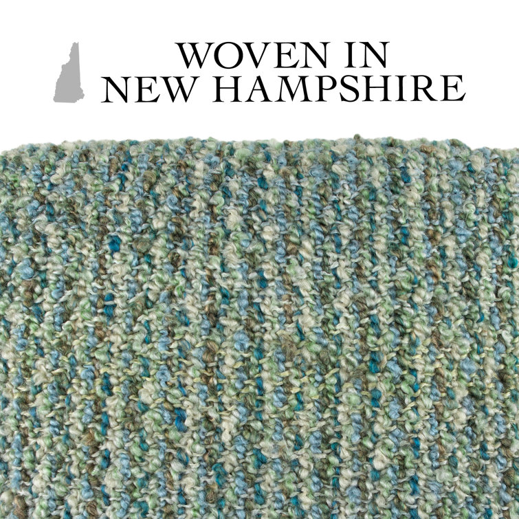 Surf Blue and Green Acrylic Reversible Throw Blanket