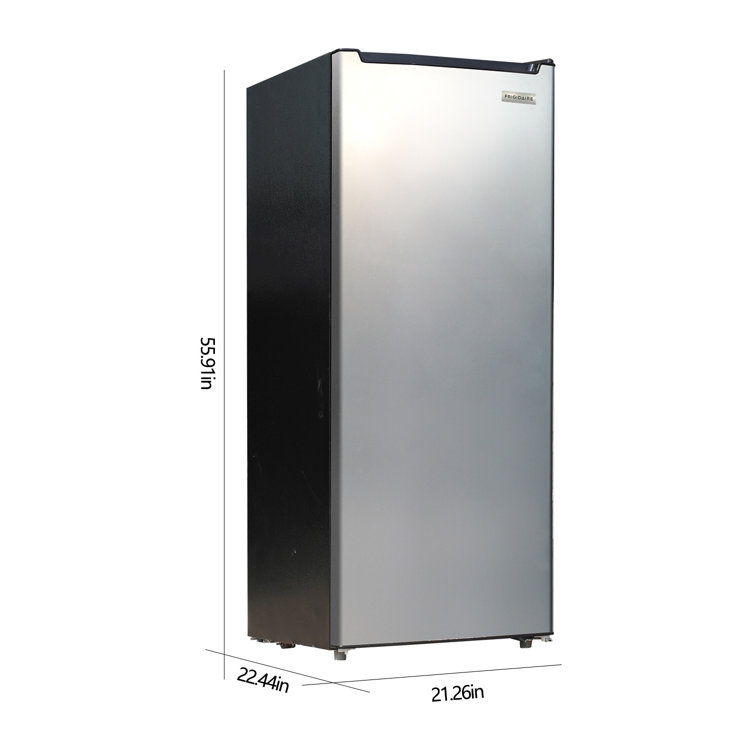 Compact Stainless Steel Convertible Fridge/Freezer with Adjustable Height