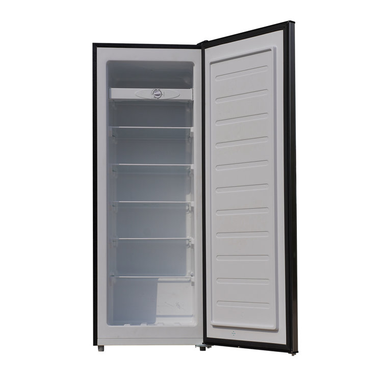 Compact Stainless Steel Convertible Fridge/Freezer with Adjustable Height