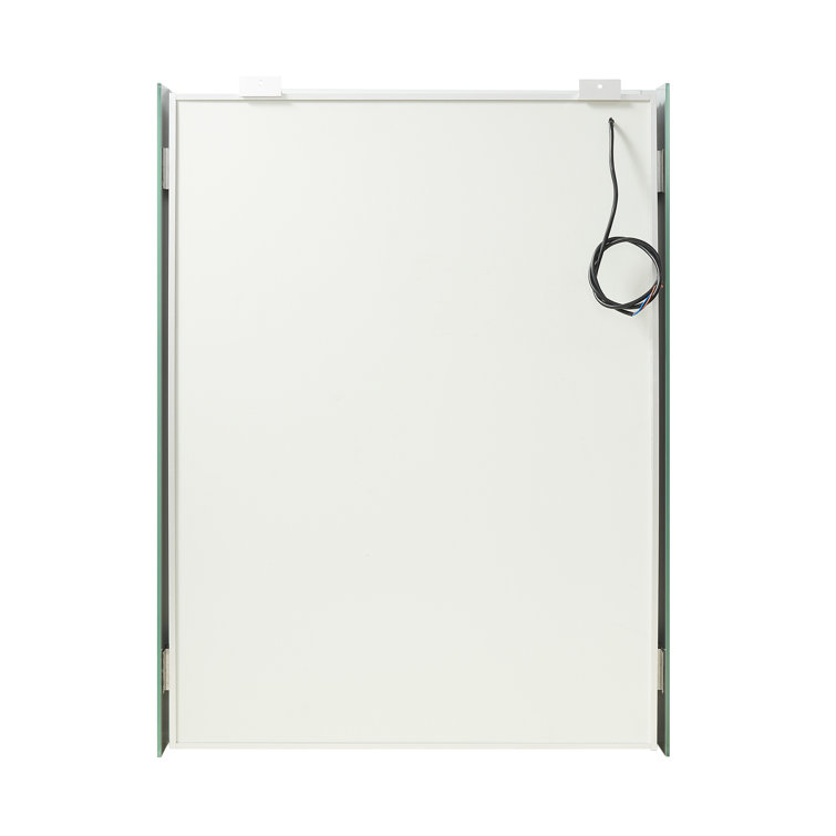 Santona Silver Aluminum Frameless LED Medicine Cabinet