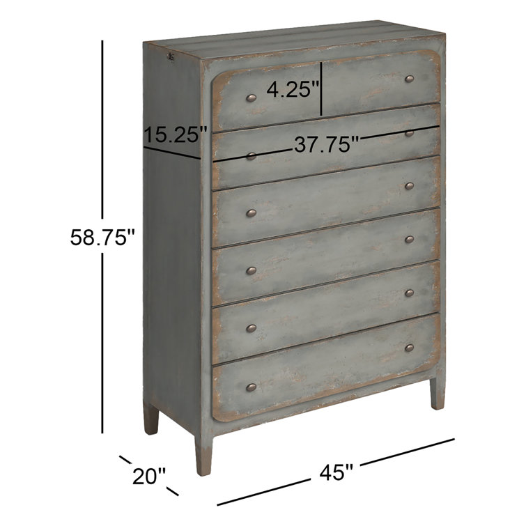 Blatchford Rustic 6-Drawer Heirloom Tall Dresser