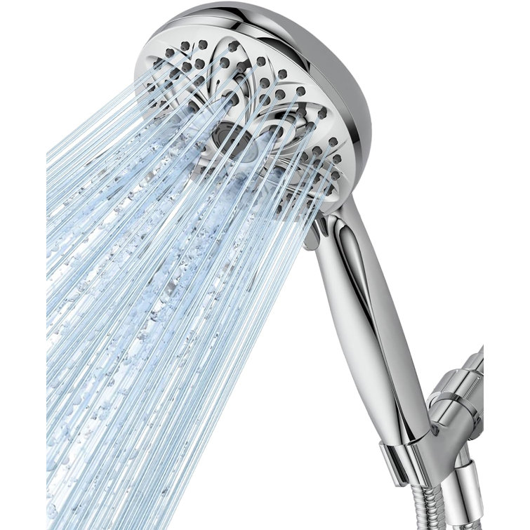 Chrome Handheld Shower Head with 6 Settings and Filter