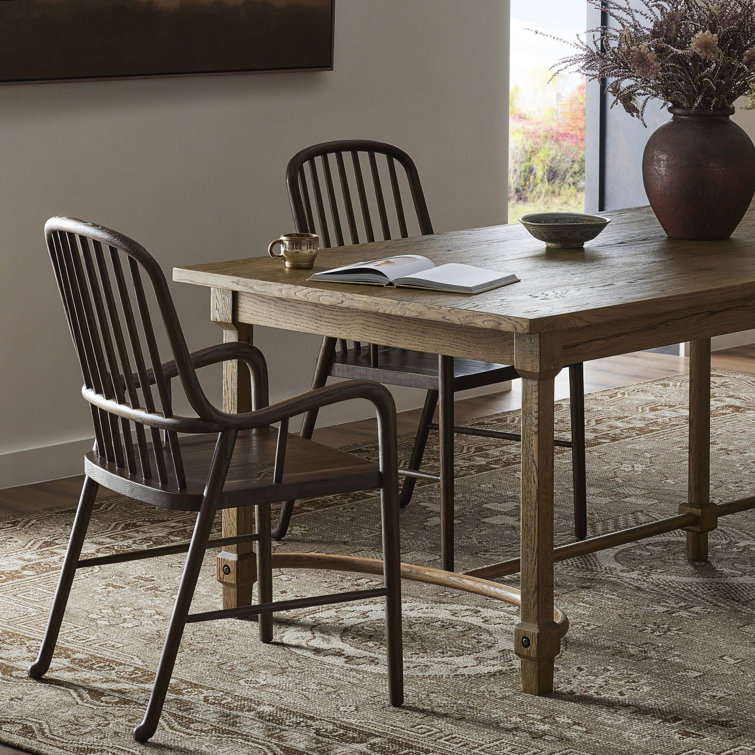 Drifted Oak Tall Spindle Back Arm Chair