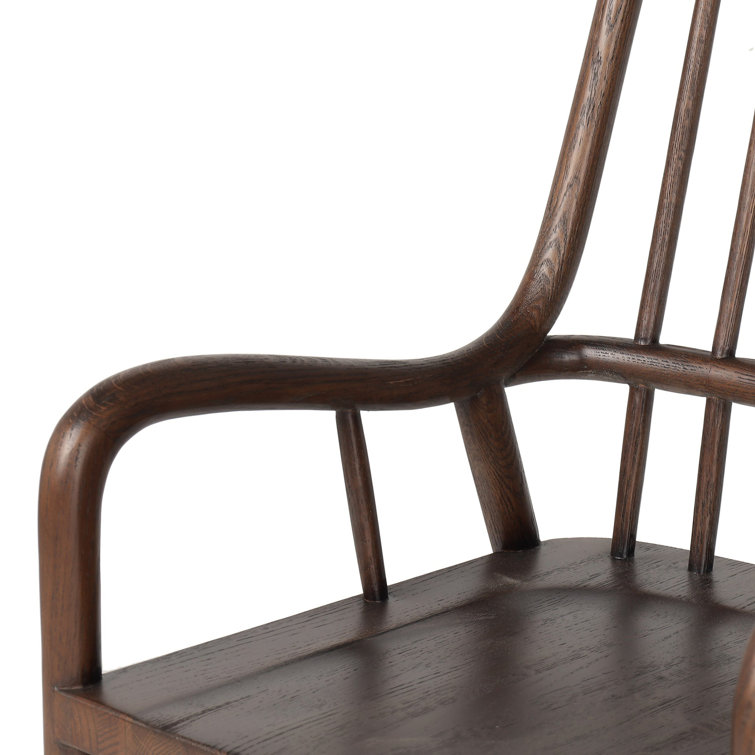 Drifted Oak Tall Spindle Back Arm Chair