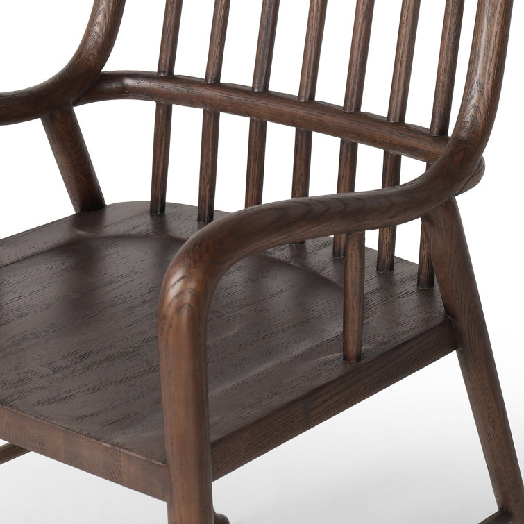 Drifted Oak Tall Spindle Back Arm Chair