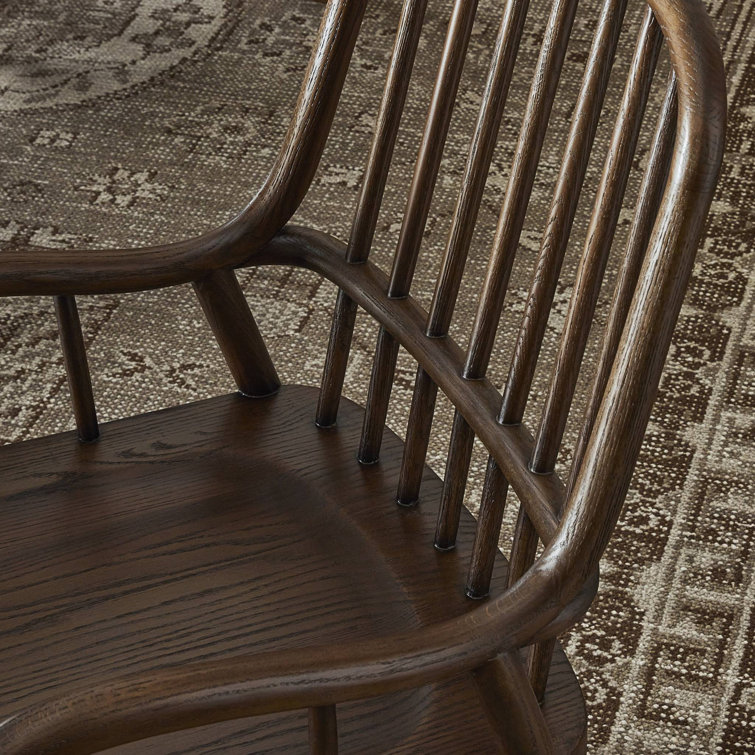 Drifted Oak Tall Spindle Back Arm Chair