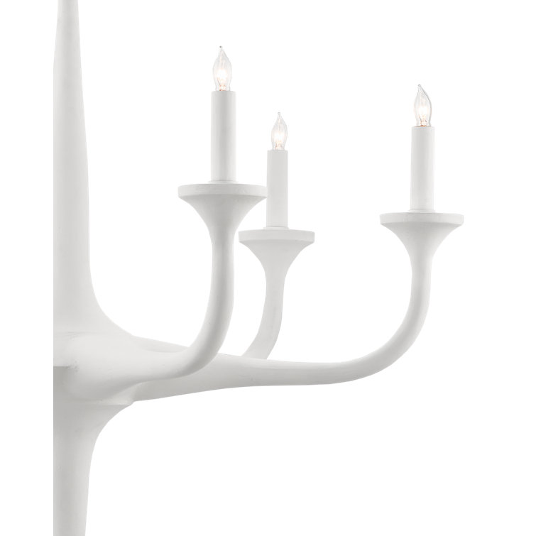 Albion Gesso White 6-Light Iron Chandelier