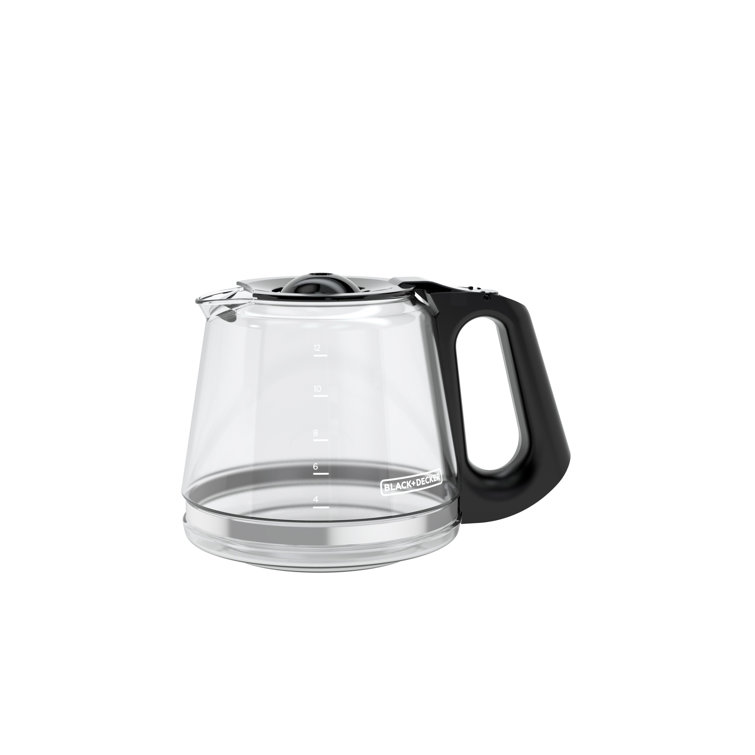 Black Programmable 12-Cup Coffeemaker with Vortex Technology