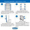 Coppia 33.56" Frameless Clear Glass Shower Door in Oil Rubbed Bronze