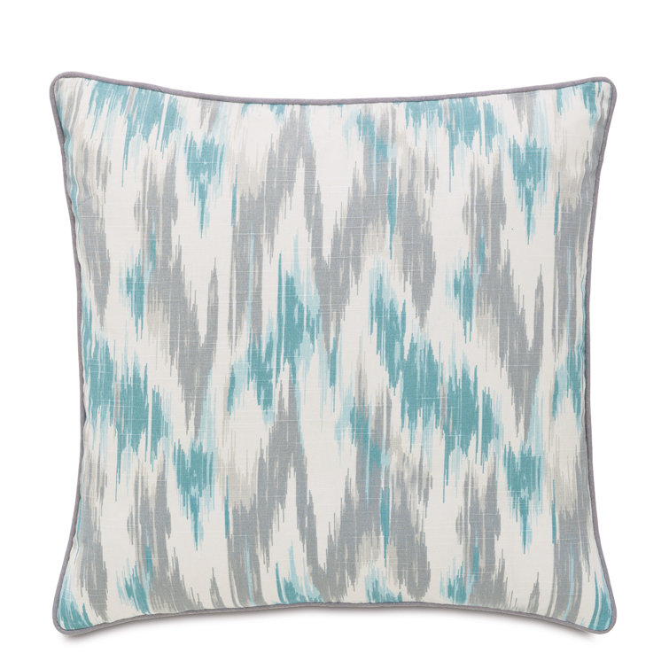 Eloise Square Cotton Throw Pillow with Zipper Closure
