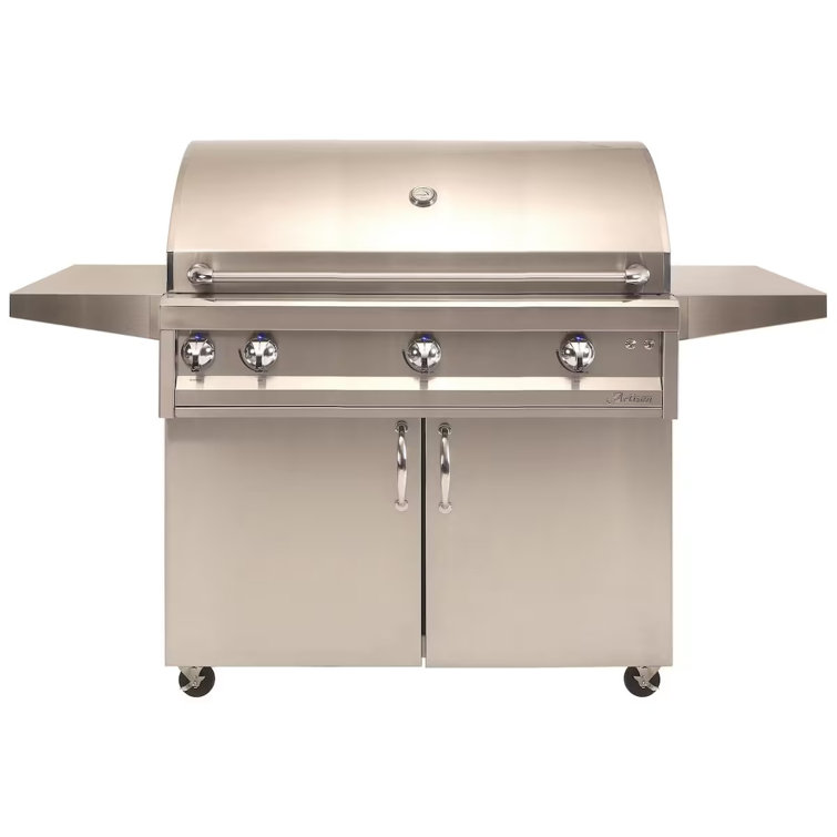 Artisan 42 Inch Stainless Steel Natural Gas Grill with Rotisserie