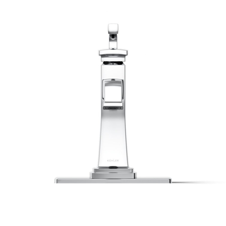 Riff Polished Chrome Single-Handle Bathroom Sink Faucet with Clicker Drain