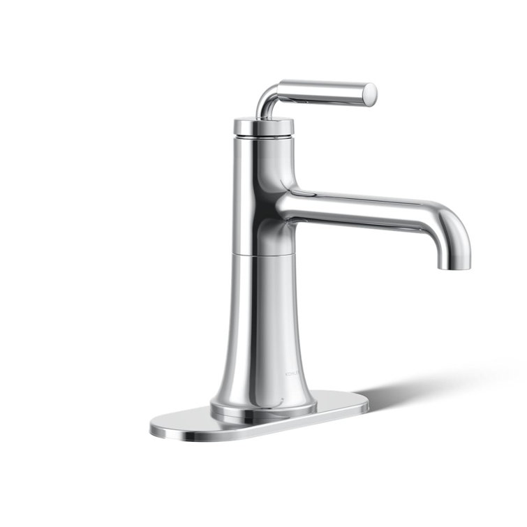 Polished Chrome Single-Handle Bathroom Sink Faucet
