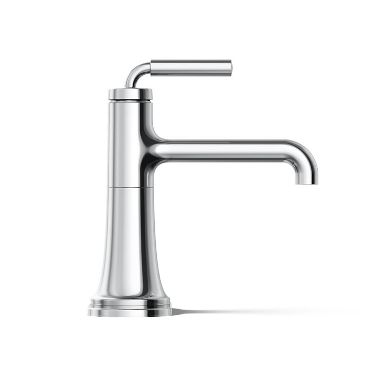 Polished Chrome Single-Handle Bathroom Sink Faucet