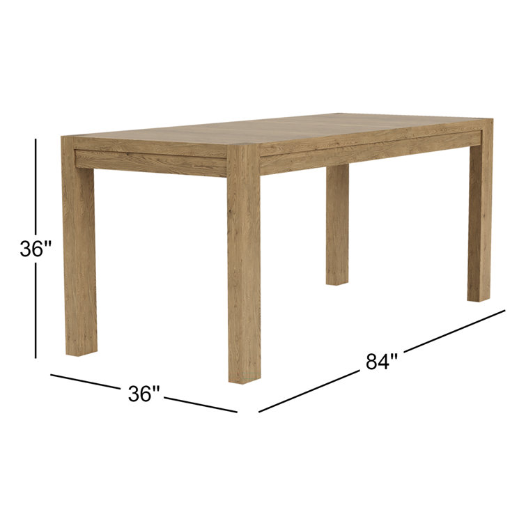 Pale Oak Extendable Counter Height Dining Table