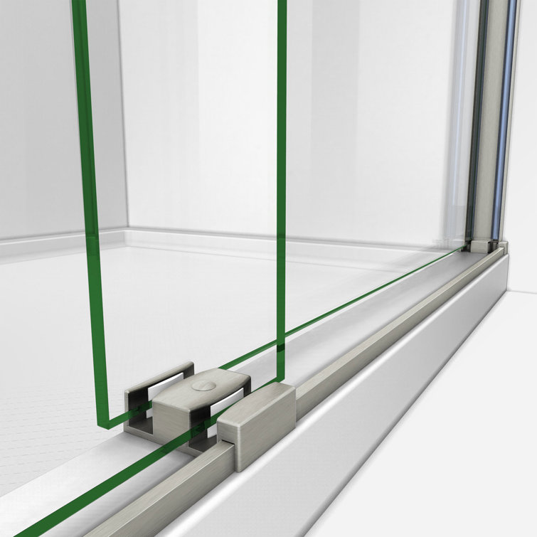 Sapphire 56-60" Brushed Nickel Semi-Frameless Sliding Shower Door