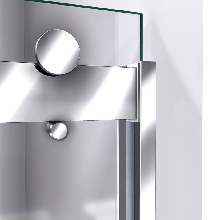Sapphire 56-60 in. Brushed Nickel Semi-Frameless Sliding Tub Door