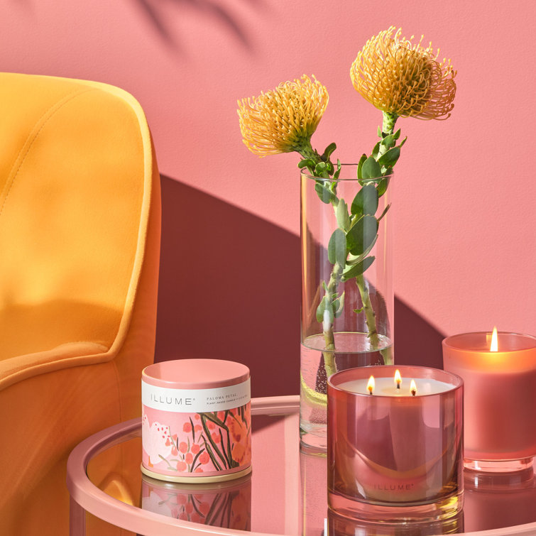 Paloma Petal Pink Matte Ceramic Scented Soy Candle