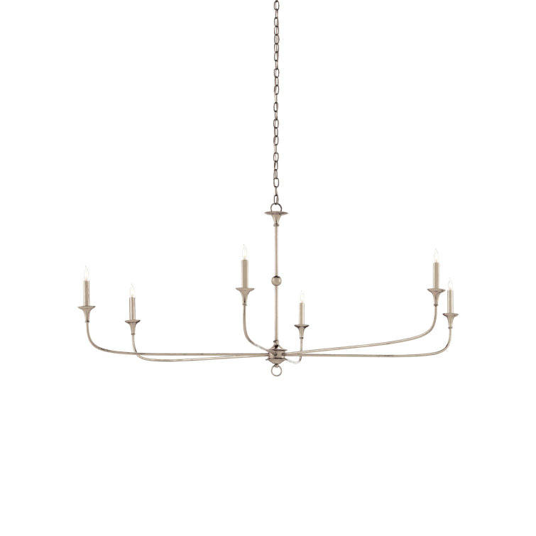 Champagne Bronze 6-Light Candle Chandelier