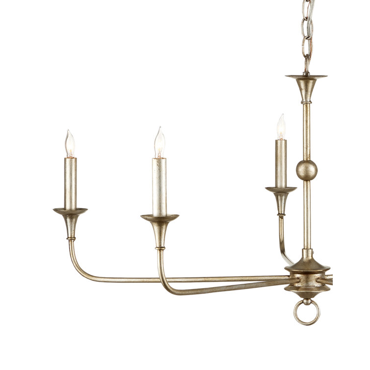 Champagne Bronze 5-Light Adjustable Candle Chandelier