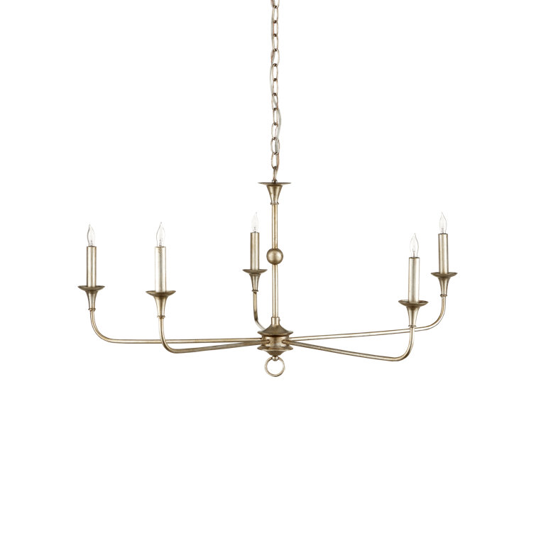 Champagne Bronze 5-Light Adjustable Candle Chandelier