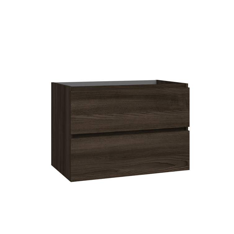 Flora 31.1" Wenge Wall Mounted Single Bathroom Vanity Base