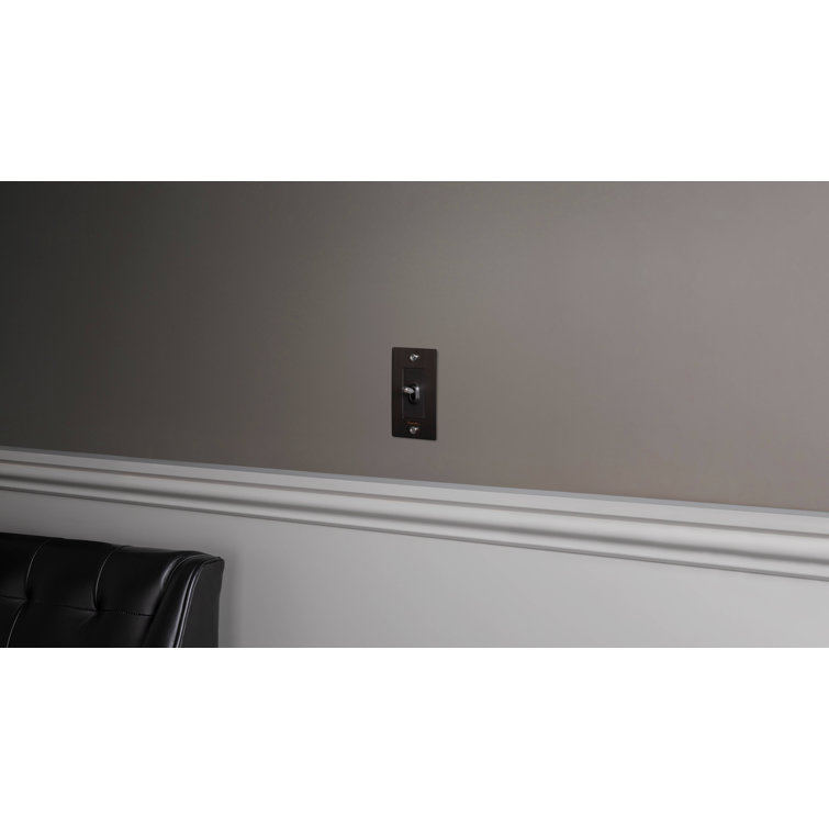 Stainless Steel 1-Gang Toggle Switch with Logo