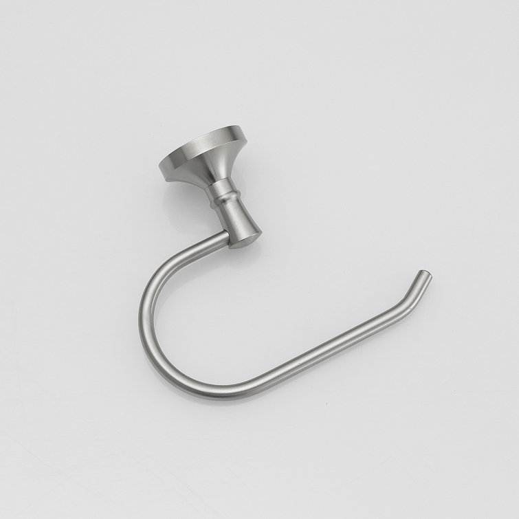 Brushed Nickel Wall Mounted Round Toilet Paper Holder