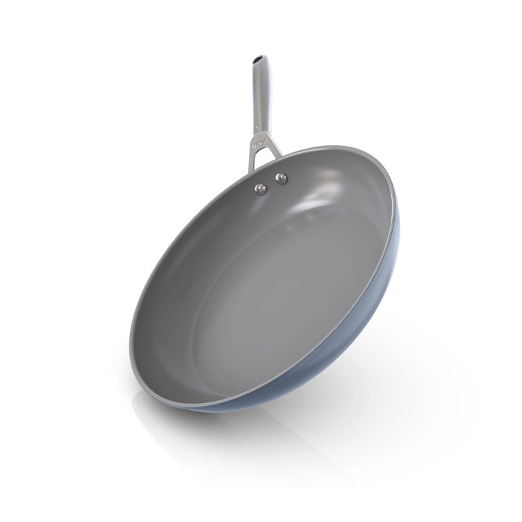 Midnight Blue 12-Inch Aluminum Non-Stick Ceramic Fry Pan