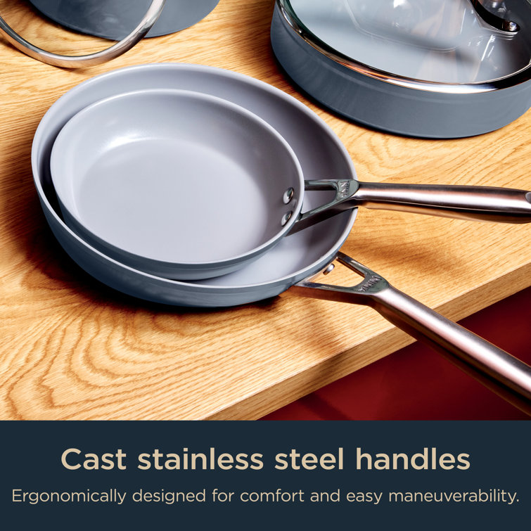 Midnight Blue 12-Inch Aluminum Non-Stick Ceramic Fry Pan