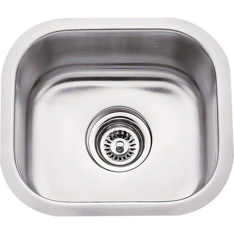 Compact Stainless Steel Undermount Single Bowl Kitchen Sink